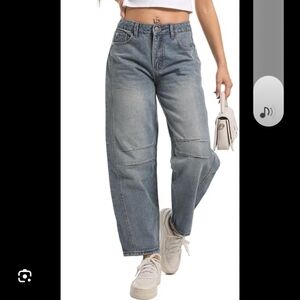 Womens Small Y2k Stretch Wide Leg Jeans